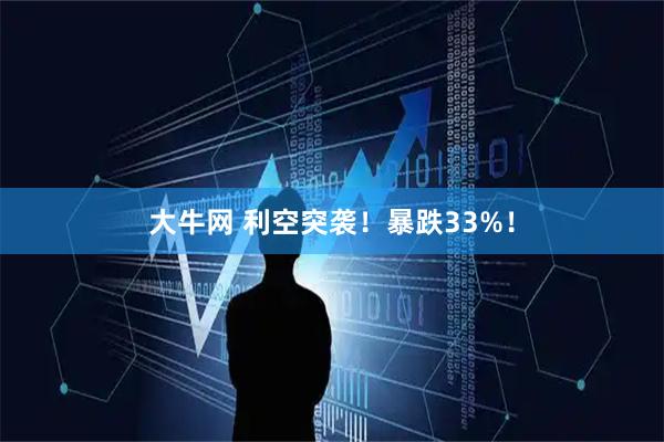 大牛网 利空突袭！暴跌33%！